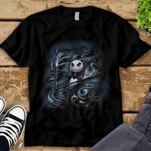 Jack Skellington Disney The Nightmare Before Christmas Jack Unisex Tee T-shirt
